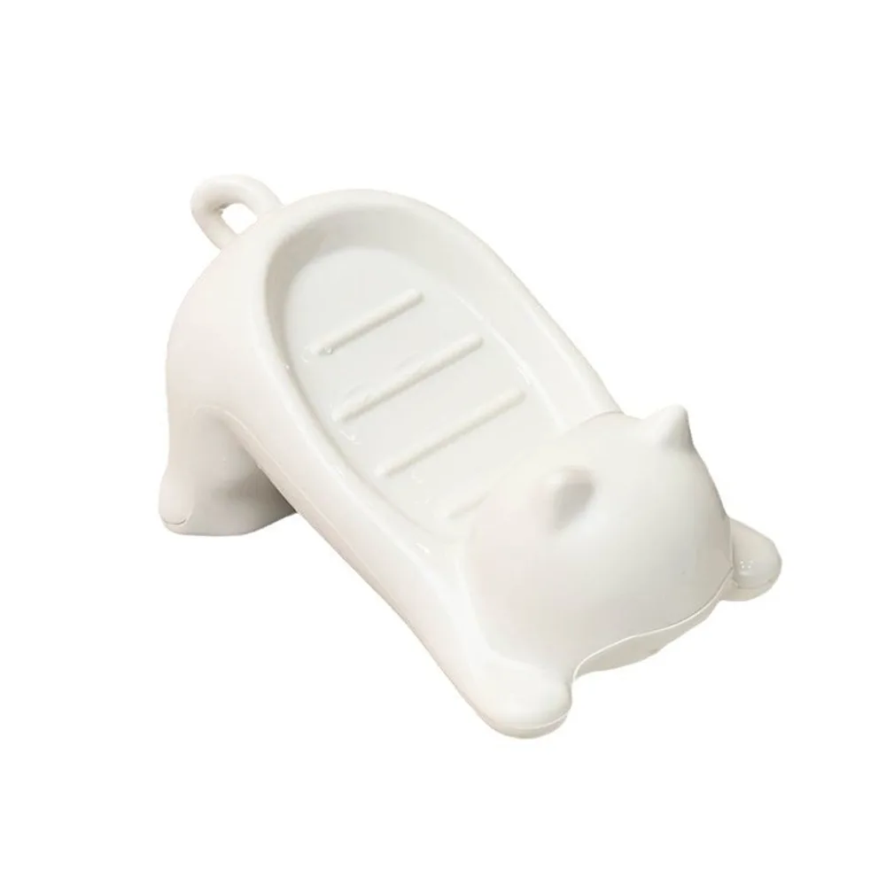 Porte savon salle de bain - chat céramique élégant