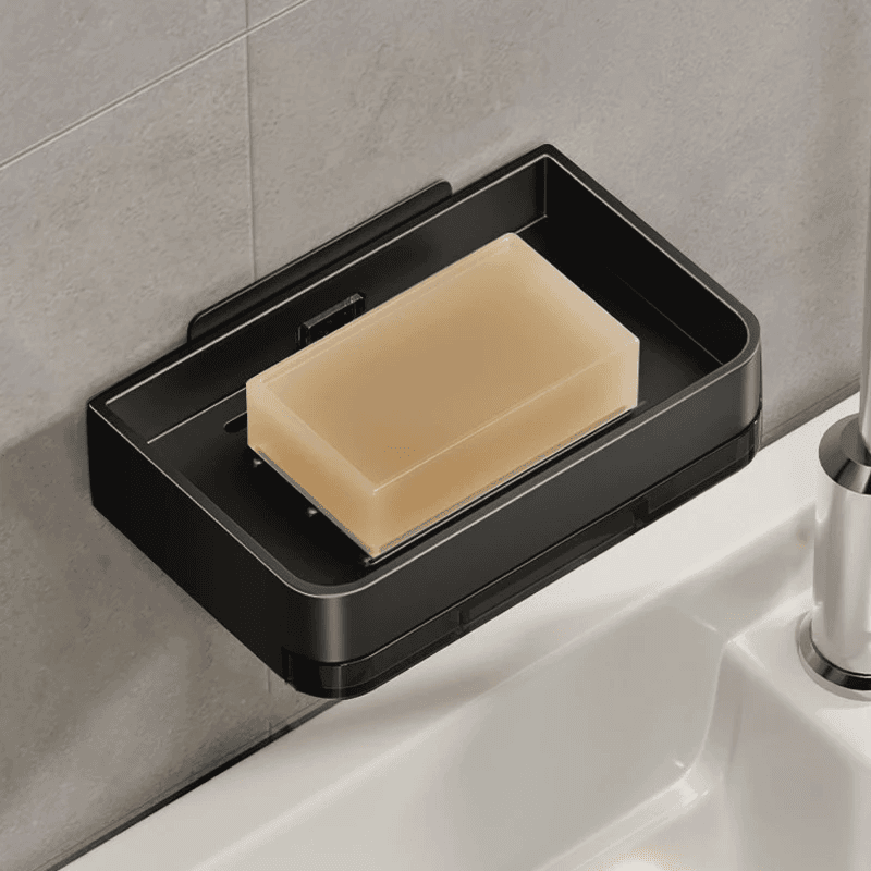 Porte savon - noir élégant