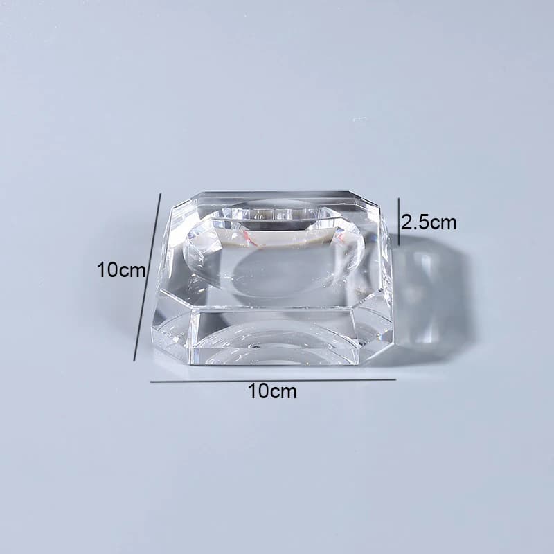 Porte savon - verre éclatant