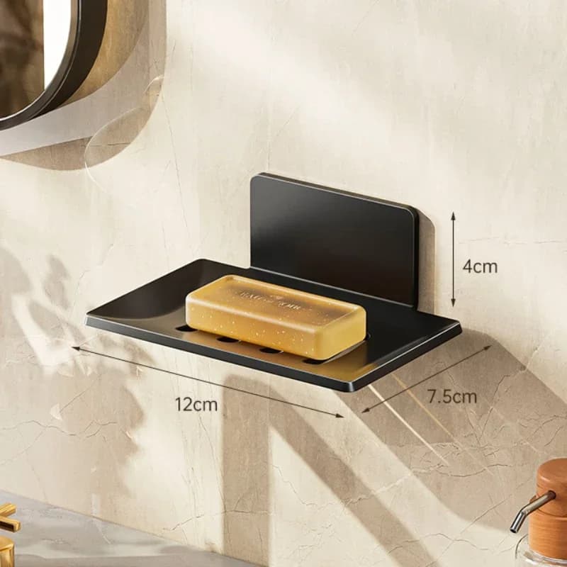 Porte savon pour salle de bain - douceur noire