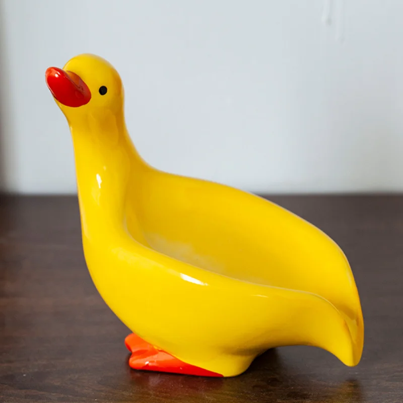 boîte canard jaune céramique