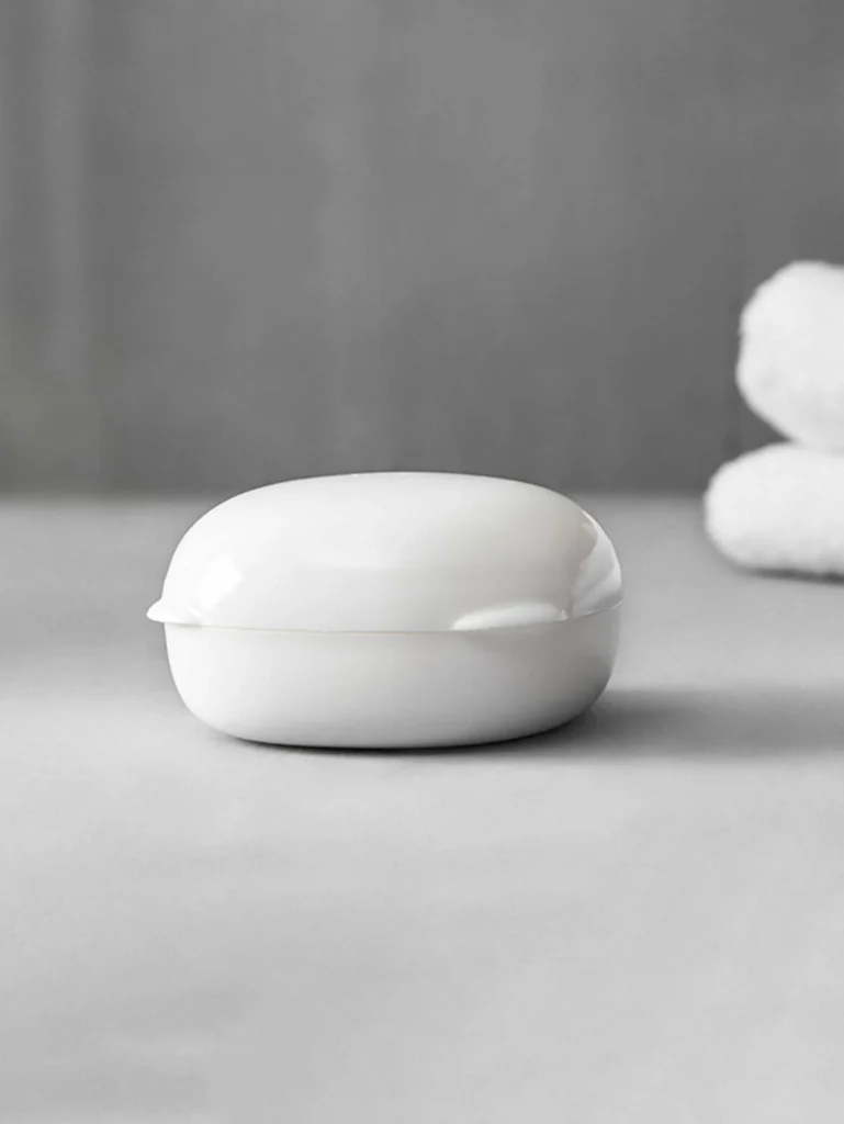 porte-savon blanc élégant